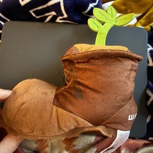 Brown Boot Plush with Green Sprout Wall-e